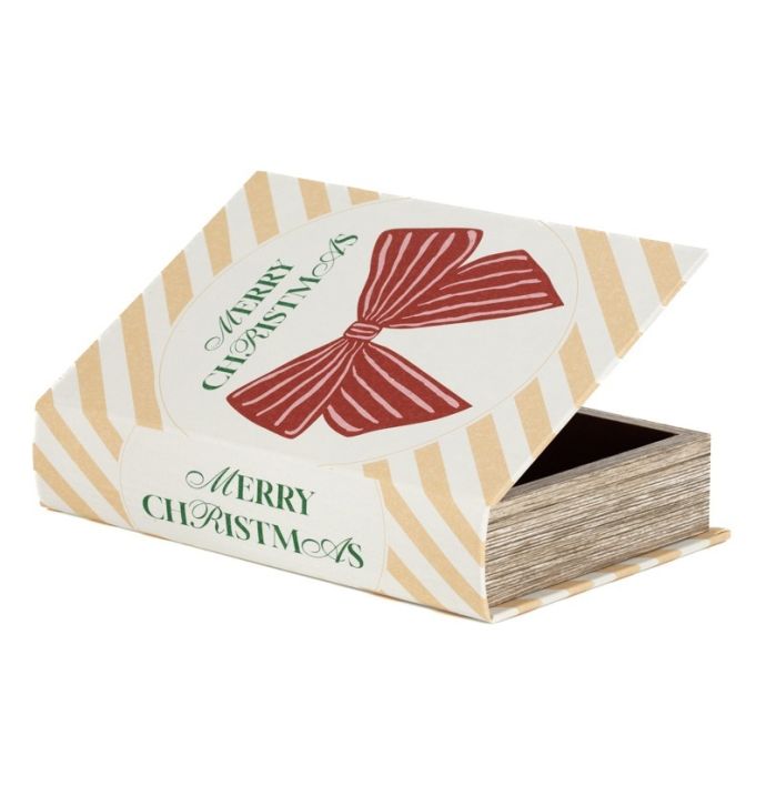 Opbergboek koffietafel 'Christmas Bow'