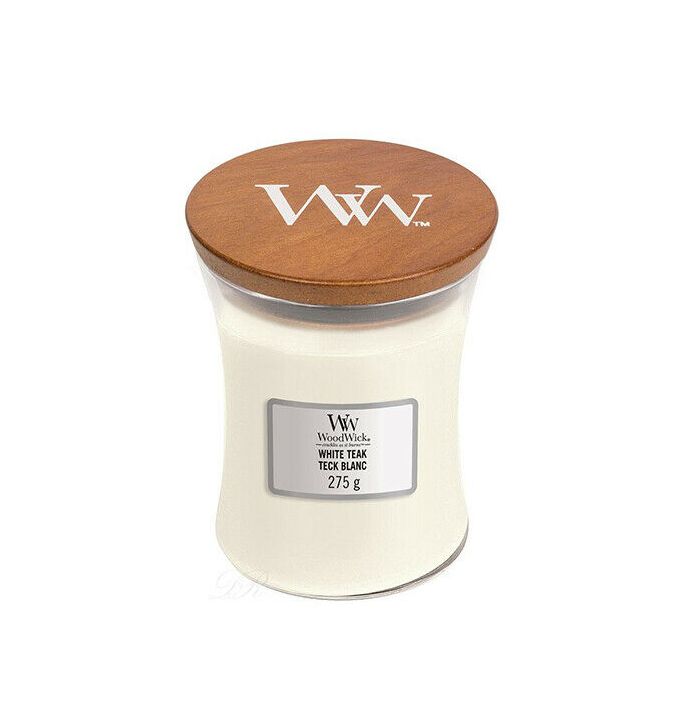 WoodWick Candle White Teak
