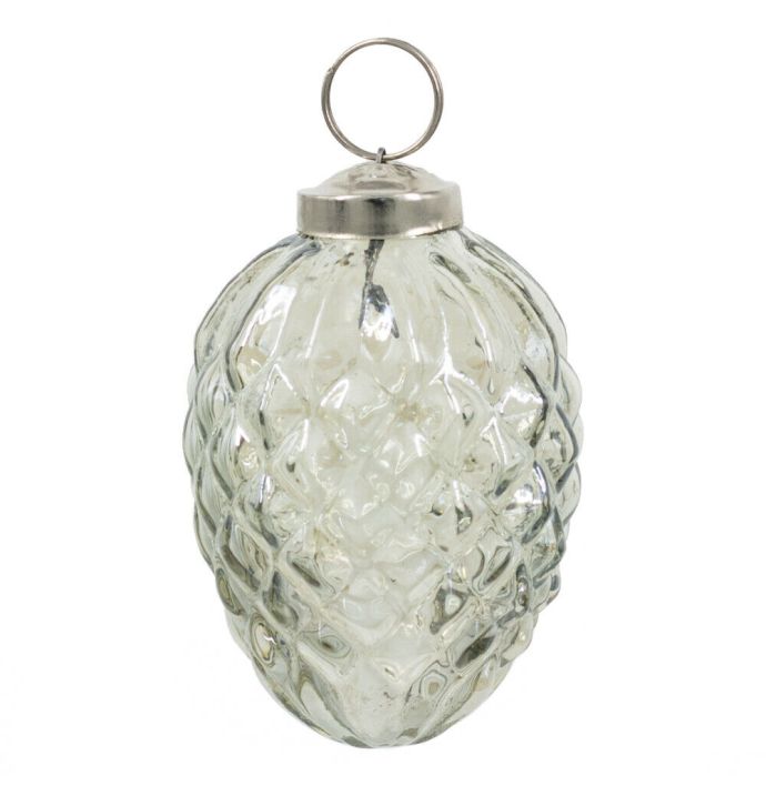 Glazen kerstbal groen