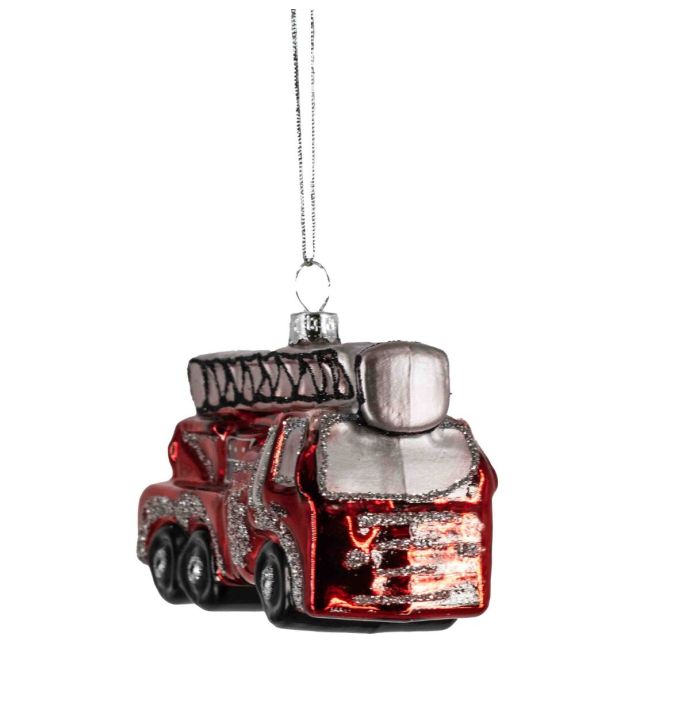 Kerstbal brandweerauto