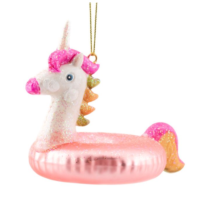 Kerstbal unicorn zwemband