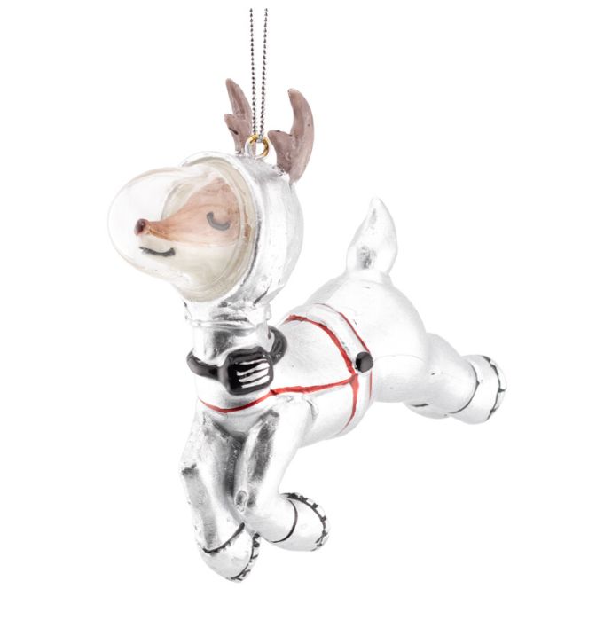 Kerstbal rendier astronaut
