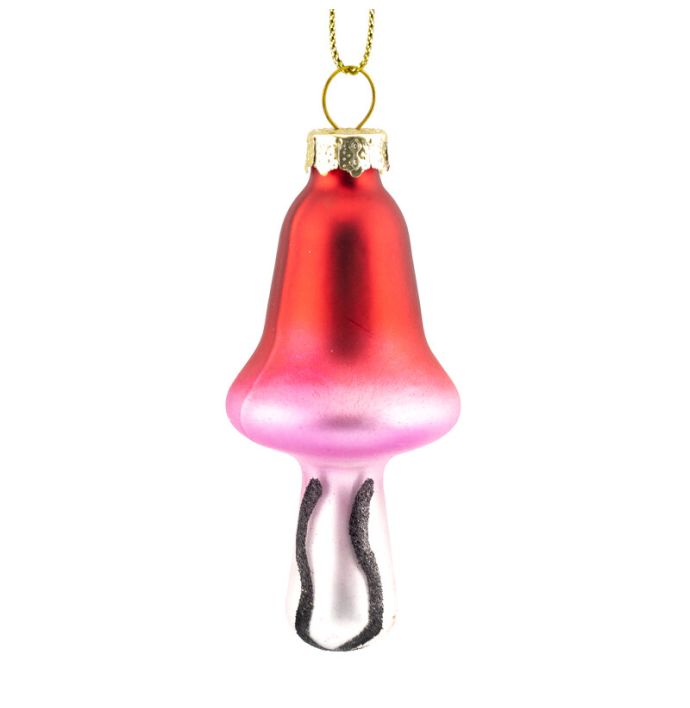 Kerstbal funky paddestoel