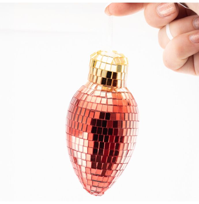 Kersthanger Discobal rood/geel