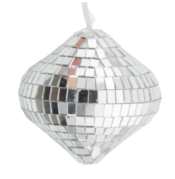 Kersthanger Discobal zilver