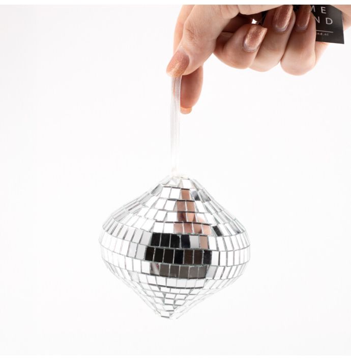 Kersthanger Discobal zilver