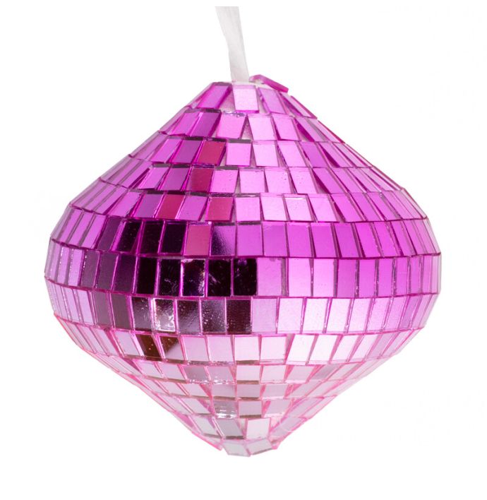 Kersthanger Discobal Fuchsia/roze