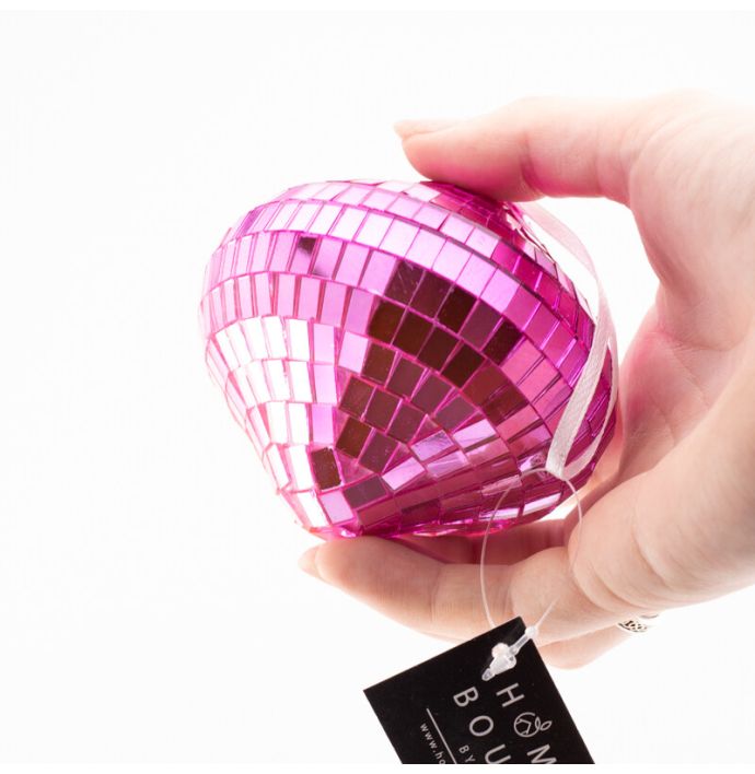 Kersthanger Discobal Fuchsia/roze