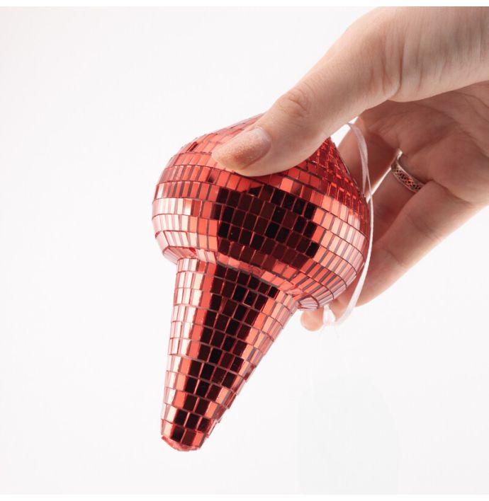 Kersthanger Discobal Pegel rood