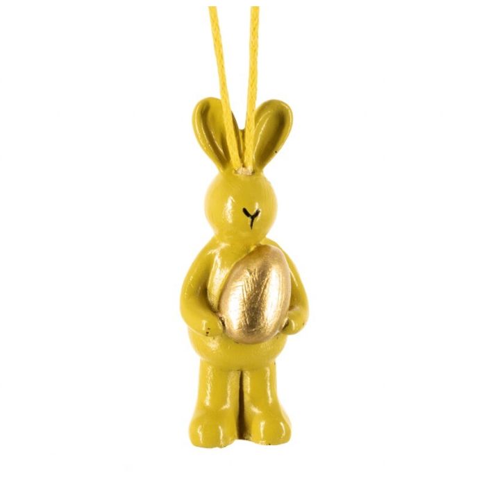 Hanger luchtballon konijn geel