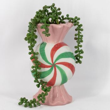 Aardewerk vaas candy 