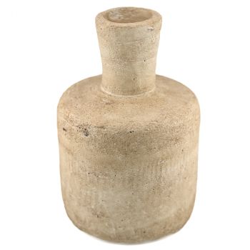 Aardewerk vaas beige