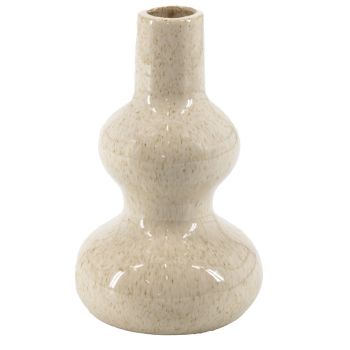 Aardewerk vaas beige 
