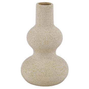 Aardewerk vaas beige 