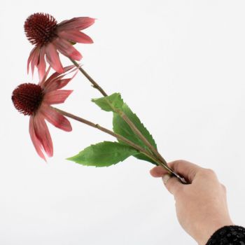 Kunstbloem Rudbeckia paars