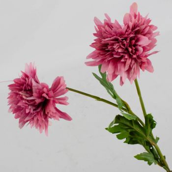 Kunstbloem chrysant lila