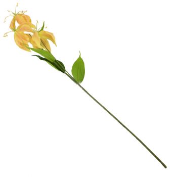 Kunstbloem gloriosa geel