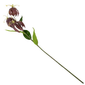Kunstbloem gloriosa paars 