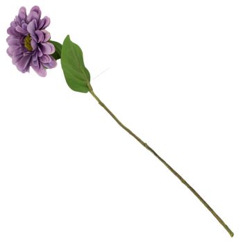 Kunstbloem Zinnia paars