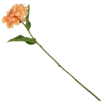 Kunstbloem Zinnia perzik
