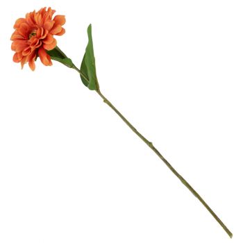 Kunstbloem Zinnia oranje