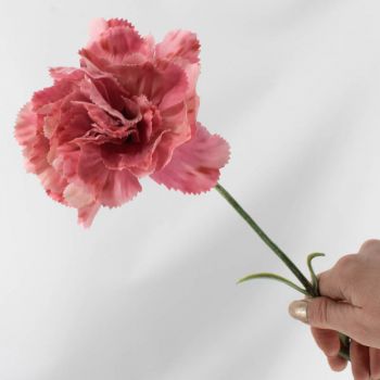 Kunstbloem anjer 66cm roze