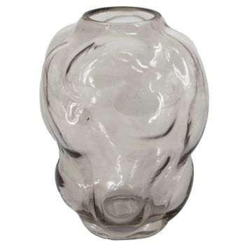 Glazen vaas bubbels zalm