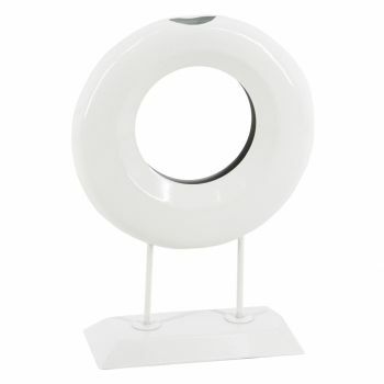 Ornament metaal donut white marble