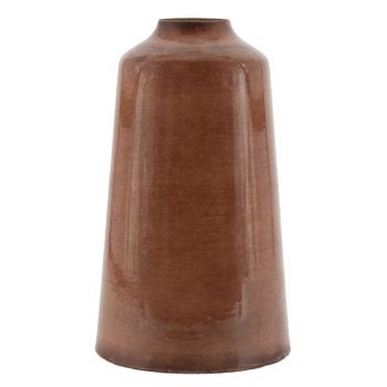 Metalen vaas amber