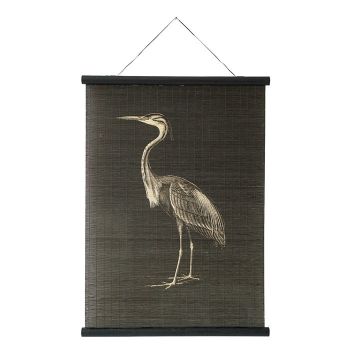 Wandkaart kraanvogel bamboe