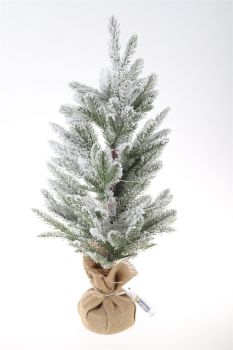 Kerstboom kunst 60cm met lampjes 