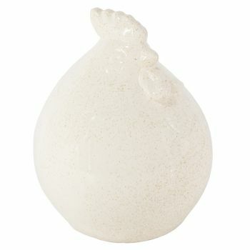 Aardewerk kip beige 