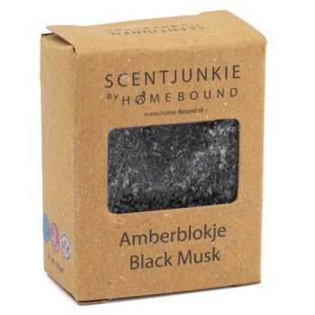 Amberblok in doosje ´Black musk´