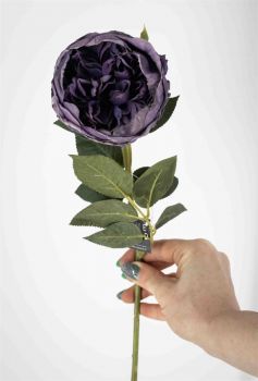 Kunstbloem roos paars