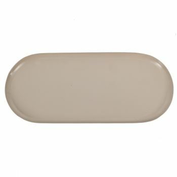 Metalen dienblad ovaal sand