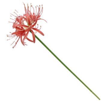 Kunstbloem real touch amaryllis koraal