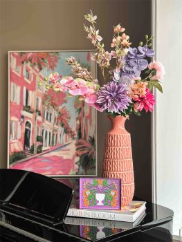 Kunstbloem Orchidee Paars 