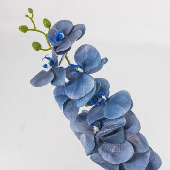 Kunstbloem Orchidee Blauw 