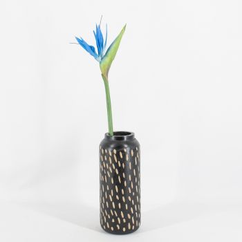 Kunstbloem Strelitzia blauw