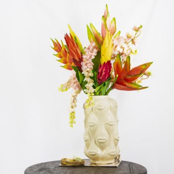Kunstbloem Heliconia rood