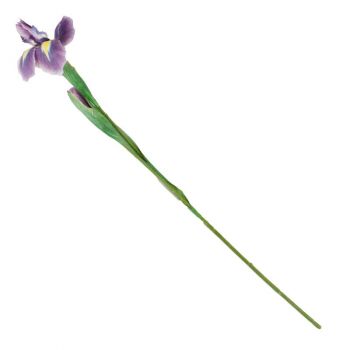 Kunstbloem real touch iris paars