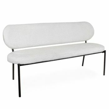Eetkamerbank Malou bouclé white