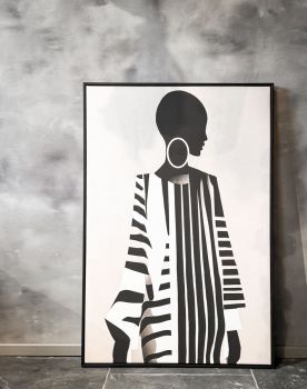 Schilderij vrouw abstract