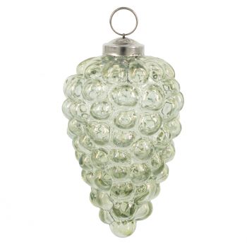 Glazen kerstbal groen